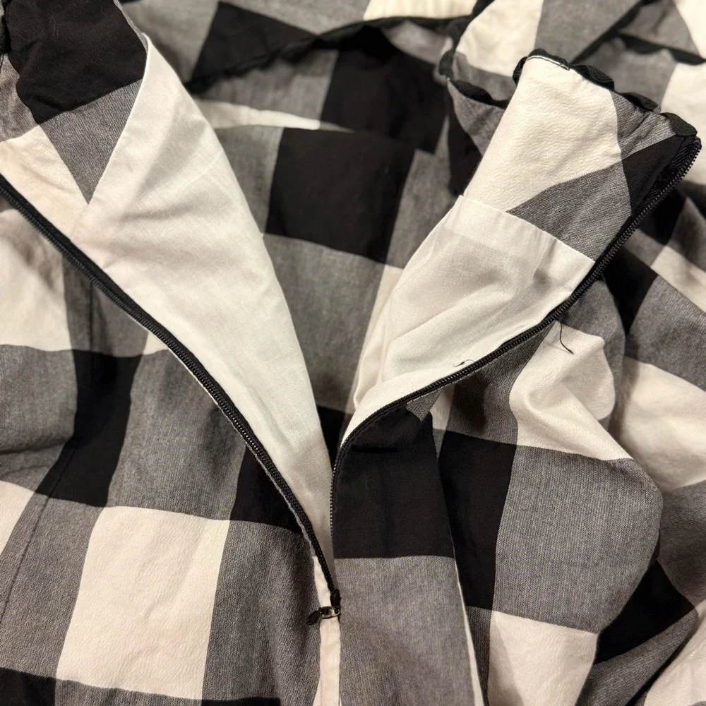 Vintage Sara Campbell Black and White Checkered Dress - Picture 13 of 14